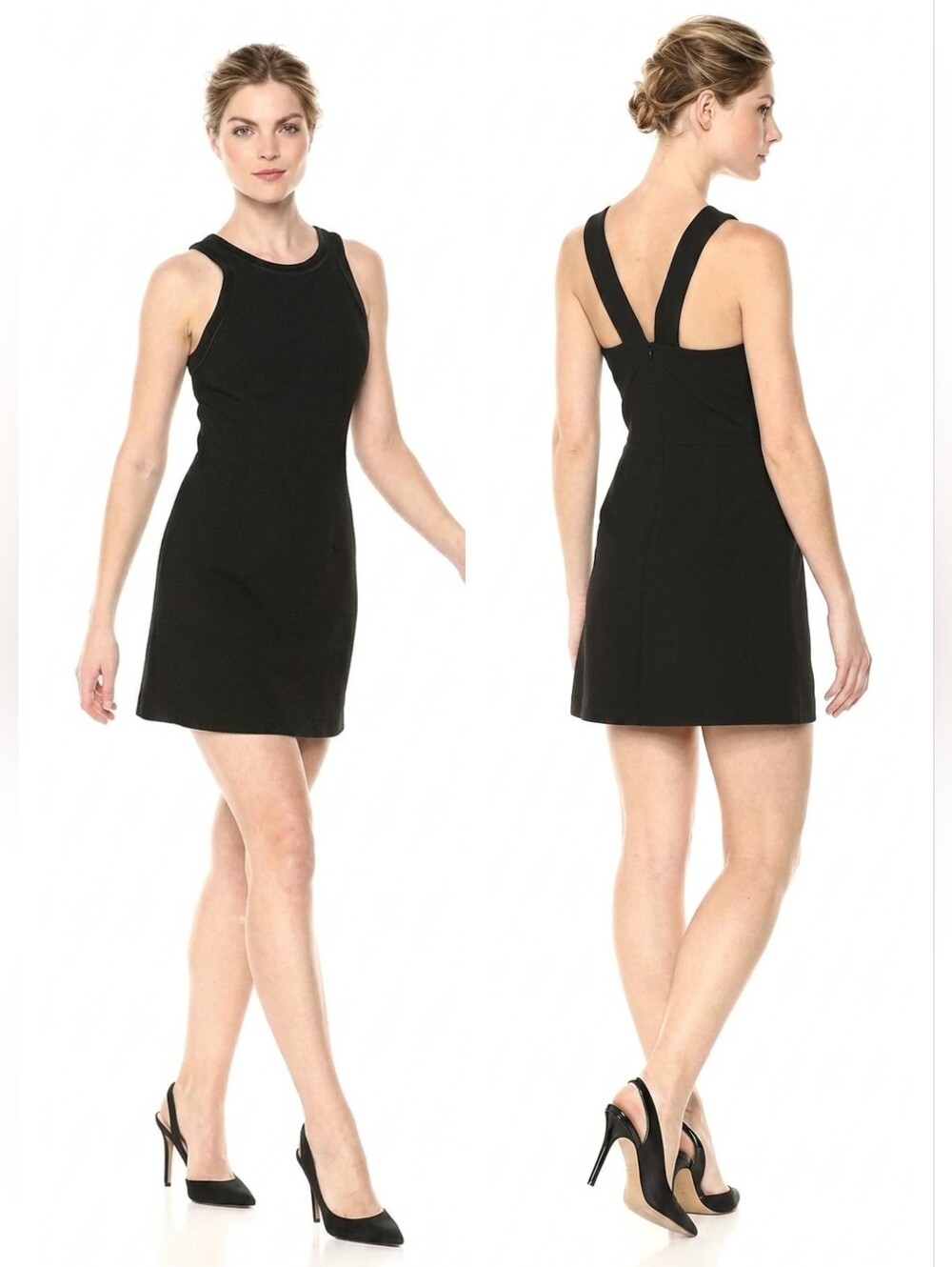 French Connection Whisper Light Sleeveless Strappy Stretch Mini Dress Size 4
